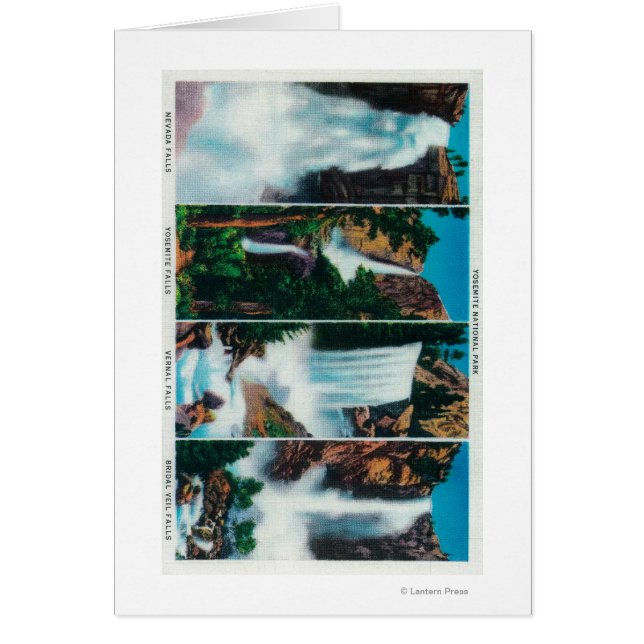 Nevada, Yosemite, Vernal, and Bridal Veil Falls (Front)