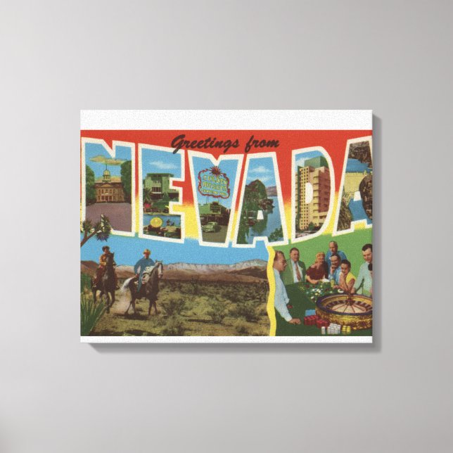 NevadaLarge Letter ScenesNevada 2 Canvas Print (Front)