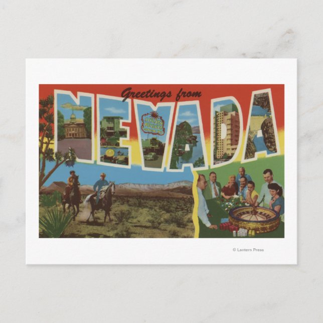 NevadaLarge Letter ScenesNevada 2 Postcard (Front)