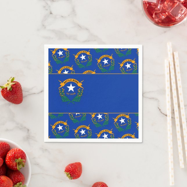 Nevadan Flag, Flag of Nevada Napkin (Insitu)
