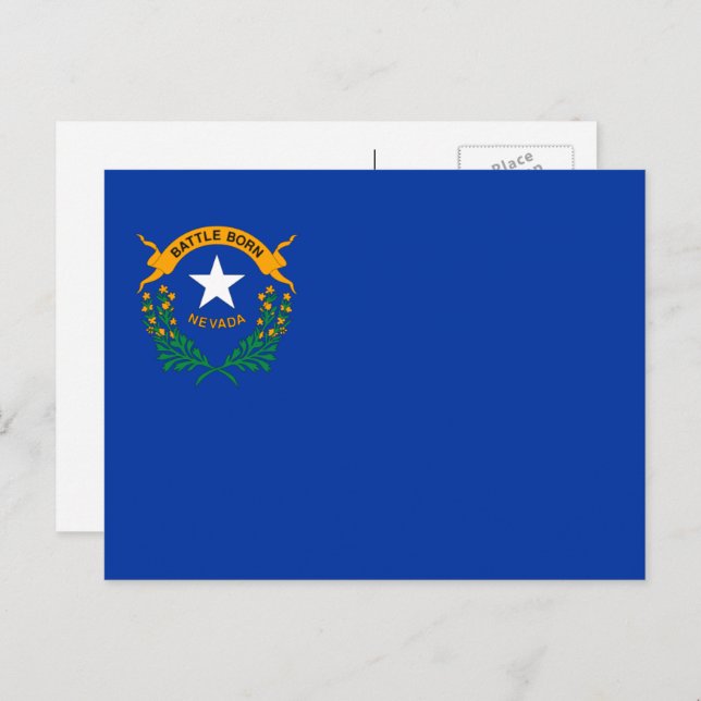 Nevadan Flag, Flag of Nevada Postcard (Front/Back)