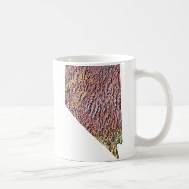 Nevadan Flag + Map Mug (Right)