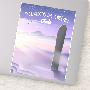 Nevados de Chillan, Chile Snowboarding poster.