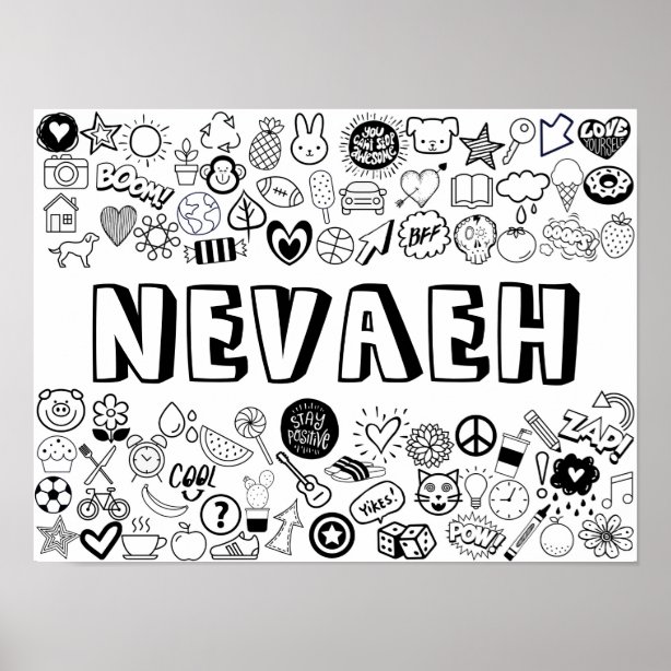 the-name-nevaeh-art-wall-d-cor-zazzle-co-uk