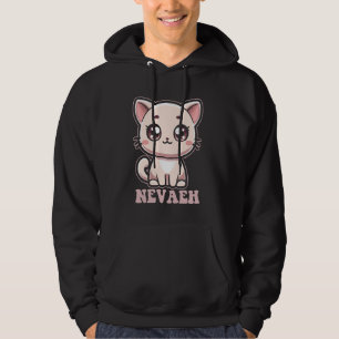 Nevaeh Cute Kitty Cat Design for Girls Name Nevaeh Hoodie