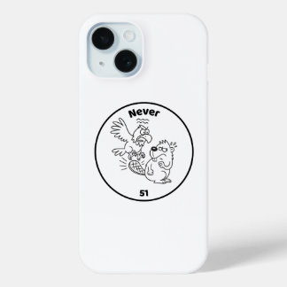 Never 51 Beaver vs Eagle iPhone 15 Case