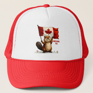 Never 51, Canada Canadian Flag Maple Leaf, Beaver Trucker Hat