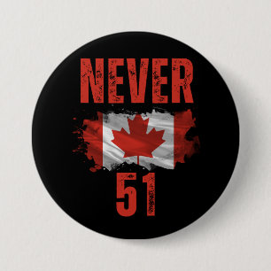 Never 51 Canada is not for sale 7.5 Cm Round Badge