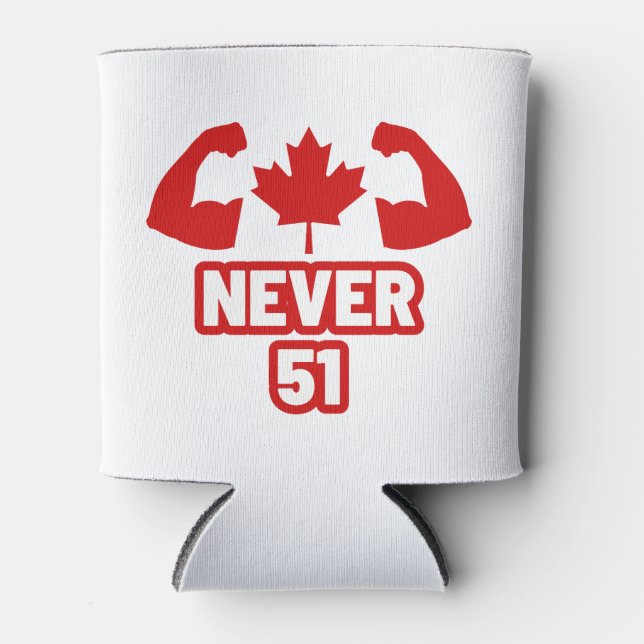 Never 51 Canada Strong Can Cooler (Front)