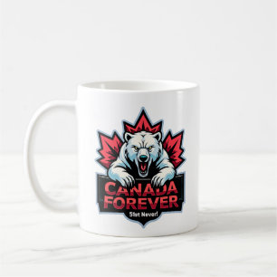 Never 51, Polar Bear, Canada Forever, Coffee Mug
