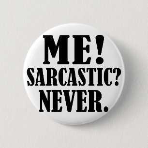 never 6 cm round badge