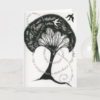 Never a root without a tree note card