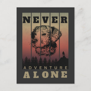 Never Adventure Alone Postcard