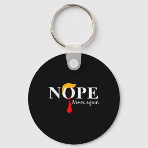 Never Again Funny Trump Hair 2 Key Ring