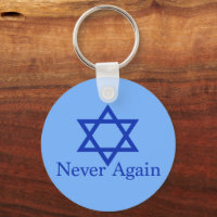 Never Again Jewish Holocaust Remembrance Blue