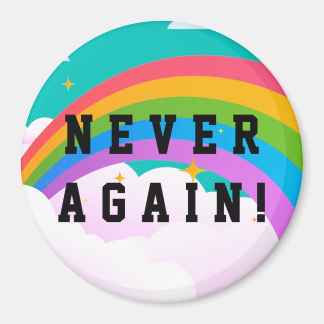 NEVER AGAIN MAGNET (Front)
