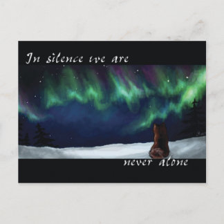 Never alone postcard