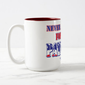 Never Apologise for Being Patriotic Two-Tone Coffee Mug