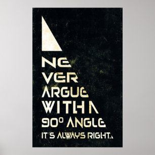 Never Argue - Math Poster
