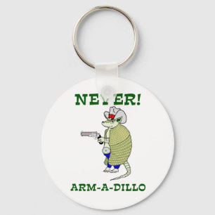 Never Arm-A-Dillo Key Ring