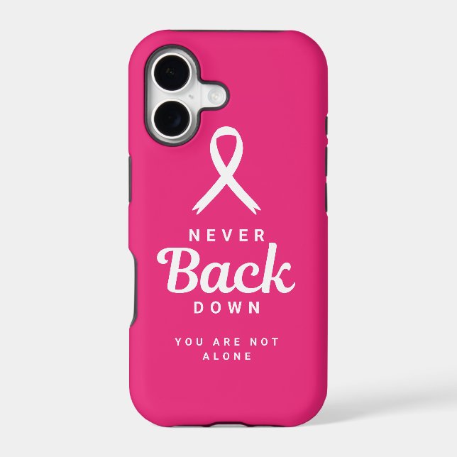 Never Back Down | Pink And White Care Packages  (Back)