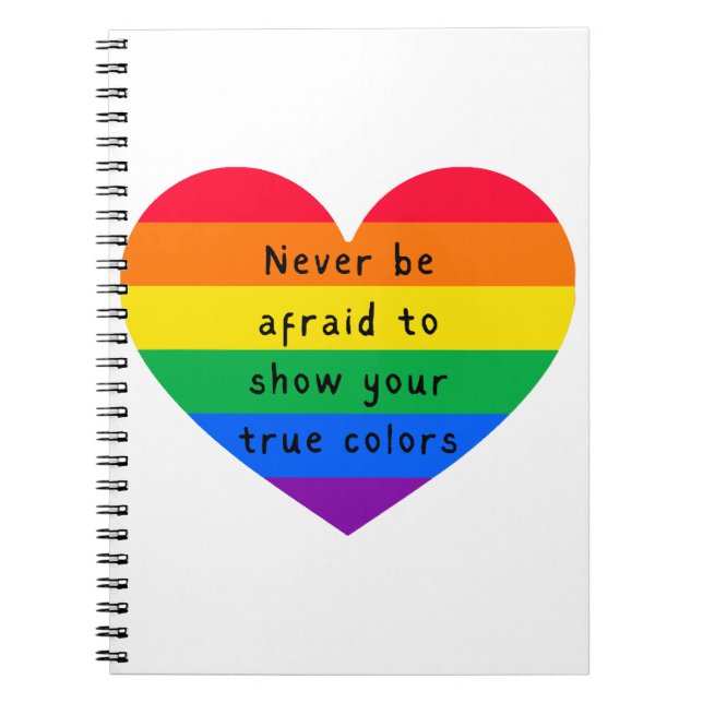 Never be Afraid Notebook (Front)
