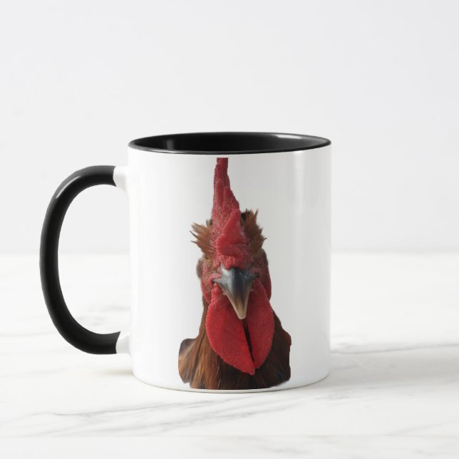 Never Been Chased By A Rooster & It Shows Coffee Mug (Left)