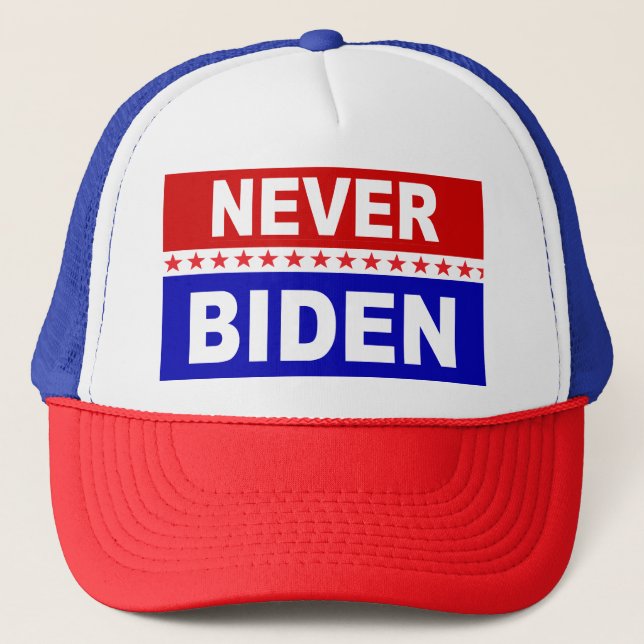 Never Biden Trucker Hat (Front)