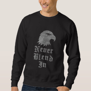 Never Blend In Falcon Streetwear Hoodie Design