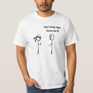 Never Challenge a Ninja to Rock, Paper, Scissors. T-Shirt