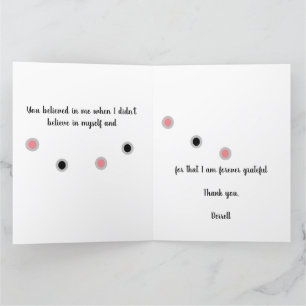 Never Change The Dream, Change Approach Thank You Card