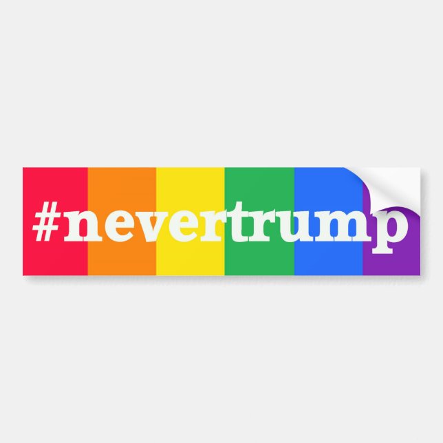 Never Donald Trump Bumper Sticker (Front)
