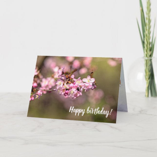 Never Ending Beauty Of Sakura Cherry Blossoms Card (Front)