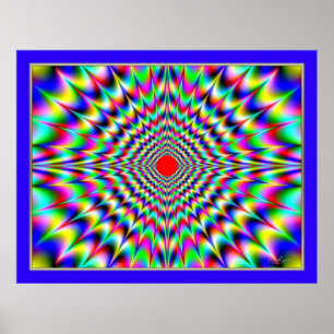 Never Ending Sunshine Optical Illusion Poster