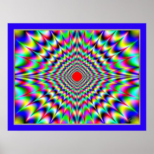 Never Ending Sunshine Optical Illusion Poster (Front)