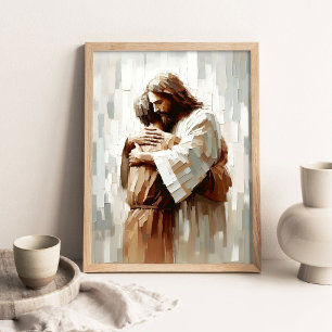 Never-ending Support, Digital Christian Art, Jesus Poster