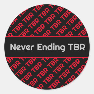 Never Ending TBR Classic Round Sticker