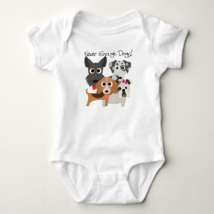Never Enough Dogs Baby Bodysuit