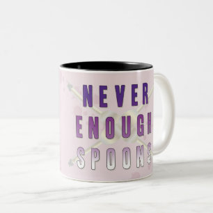 Never Enough Spoons Two-Tone Coffee Mug