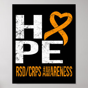 Never Ever Ever Give Up Hope Rsdcrps Awareness T S Poster