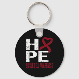 Never Ever Ever Give Up Hope Sickle Cell Awareness Key Ring