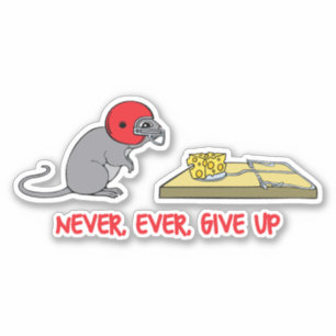 Never ever give up