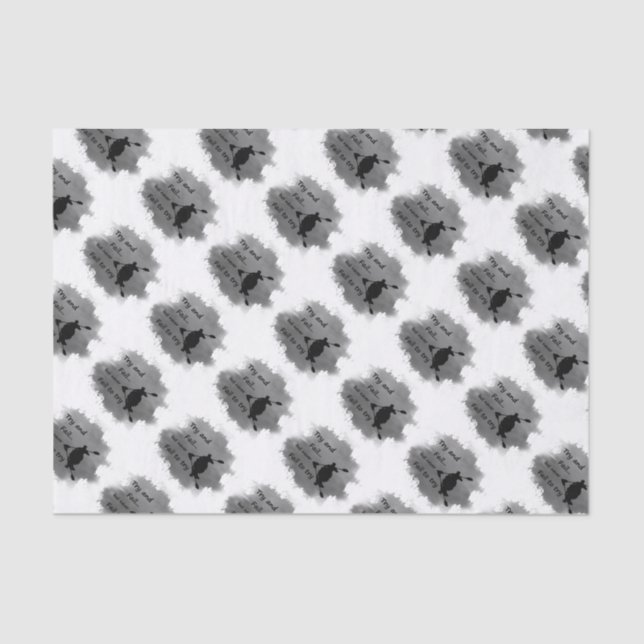 Never Fail to try Motivational Quote Kayak Sport Tissue Paper (Front)