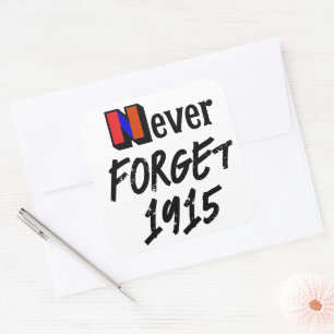Never Forget 1915 Sticker