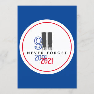 Never Forget 911Patriotic World Trade Centre Invitation
