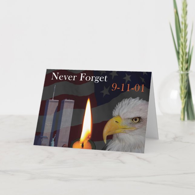 Never Forget 9-11-01 Card (Front)