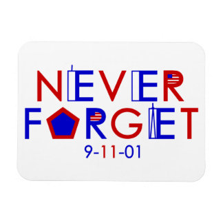 Never Forget 9-11-01 Magnet