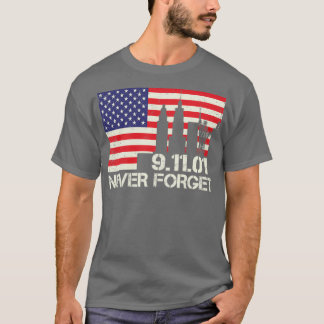 Never Forget 9 11 20th Anniversary Patriot Day 202 T-Shirt
