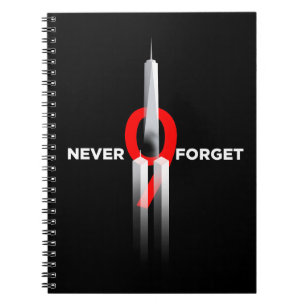 Never Forget 9.11 Memorial Flag Honour Patriot Day Notebook
