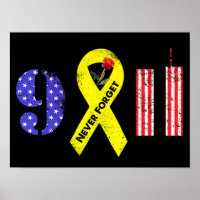 Never Forget 9 11 Yellow Ribbon
